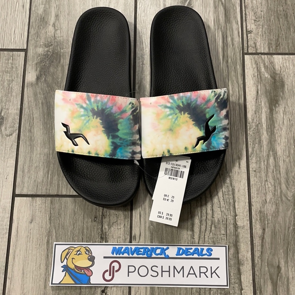 NWT Hollister Pride Tie-Dye Sandals